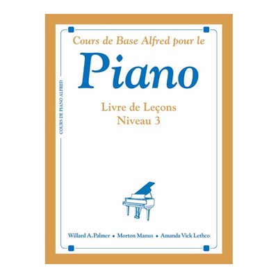 LIVRE DE PIANO NIVEAU 3 ALFRED