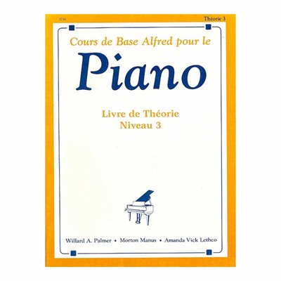 LIVRE DE PIANO THÉORIE NIVEAU 3 ALFRED