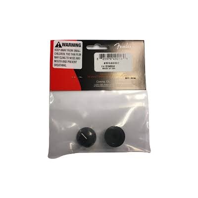 BOUTON (2) GUIT ELEC. PURE VINT. 65 JAGUAR NOIR FENDER