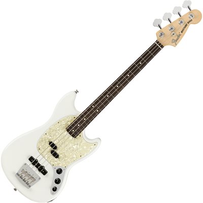 BASS MUSTANG AM. PERFORMER BLANCHE A / GB FENDER