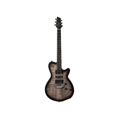 GUIT ELEC. SYNTH XTSA TRANS BLACK FLAME GODIN