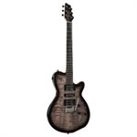 GUIT ELEC. SYNTH XTSA TRANS BLACK FLAME GODIN