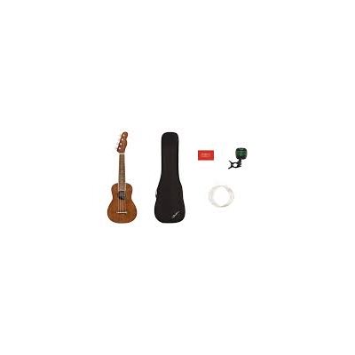 UKULELE SOPRANO NAT. A / TUNER / GIG BAG / CORDES FENDER