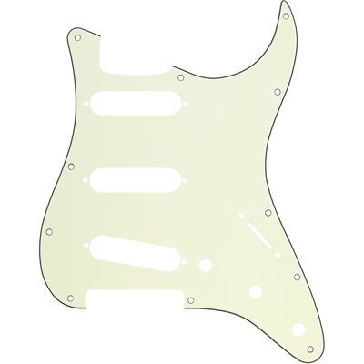 PICKGARD STRAT MINT GREEN 11 TROUS FENDER PICKGARD STRAT MINT GREEN 11 TROUS FENDER