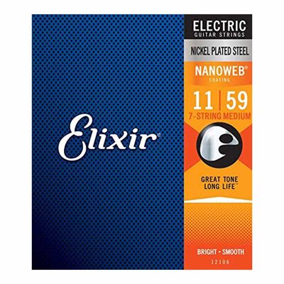 ELIXIR CORDES GUIT. ÉLEC. NANOWEB 11-59 7 CORDES