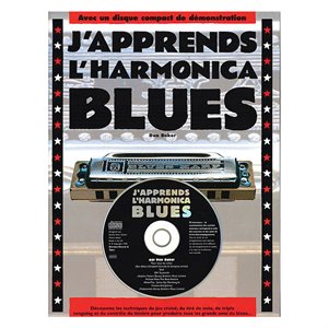LIVRE J'APPRENDS L'HARMONICA BLUES HAL LEONARD