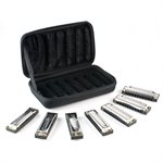 ENSEMBLE DE 7 HARMONICAS BLUES BAND AVEC ÉTUI HOHNER 