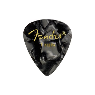 PICK DE GUITARE (PAQUET 10) MINCE NOIR MOTO FENDER PICK DE GUITARE (PAQUET 10) MINCE NOIR MOTO FENDER