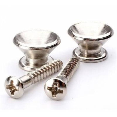 BOUTON POUR COURROIE DE GUITARE CHROME PROFILE