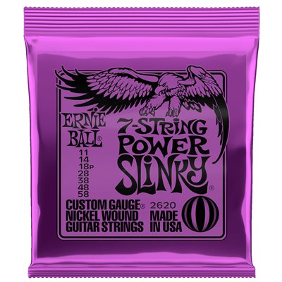 CORDES DE GUITARE ÉLECTRIQUE 7 CORDES 11-58 ERNIE BALL