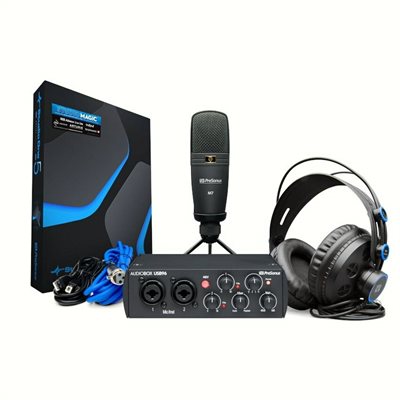ENS. AUDIOBOX / MICRO / HEADPHONE / CABLE / LOGICIEL PRESONUS