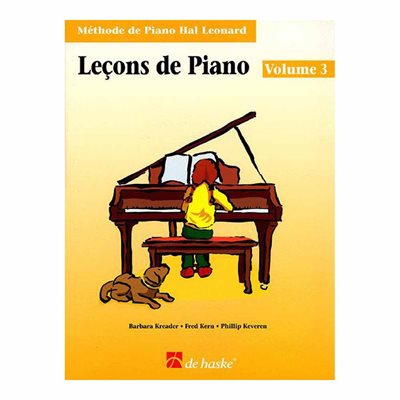 LIVRE LEÇONS DE PIANO VOL. 3 HAL LEONARD