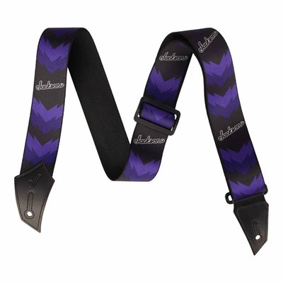 COURROIE LOGO DBL V NOIRE ET MAUVE JACKSON
