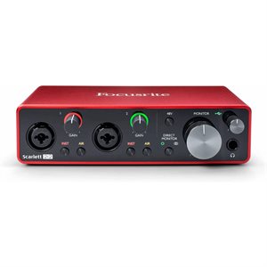 FOCUSRITE CARTE DE SON 2 ENTRÉES 2 SORTIES MK3 24 / 192 