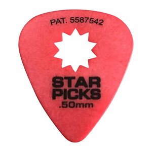 ENS. DE 12 PICK .50MM RED STAR PICK