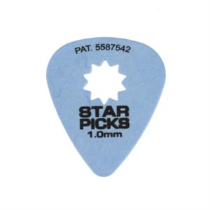 ENS. DE 12 PICK 1.0MM BLEU STAR PICK