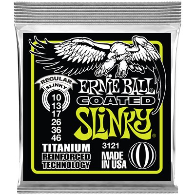 CORDES DE GUITARE ÉLECTRIQUE COATED 10-46 ERNIE BALL