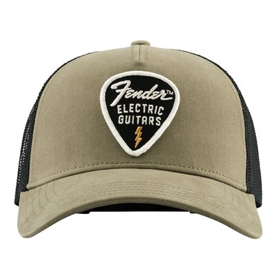 CASQUETTE SNAP BACK PICK PATCH VERT FENDER