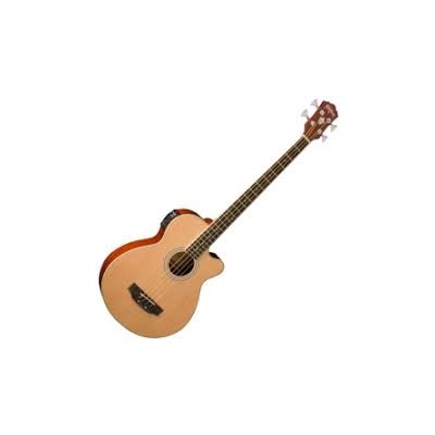 BASS ACOUSTIQUE NATUREL AVEC PICKUP ET GIG BAG WASHBURN