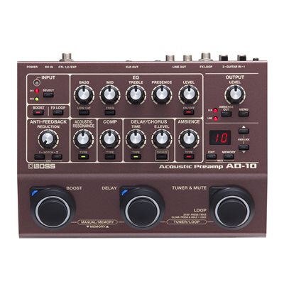 PRE-AMP ET PROCESSEUR AC. A / EFFET BOSS