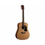 Guitare acoustique dreadnought naturel Washburn