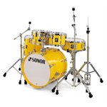 KIT DE BATTERIE 5 PIÈCES STAGE SET AVEC QUINCAILLERIE JAUNE SONOR