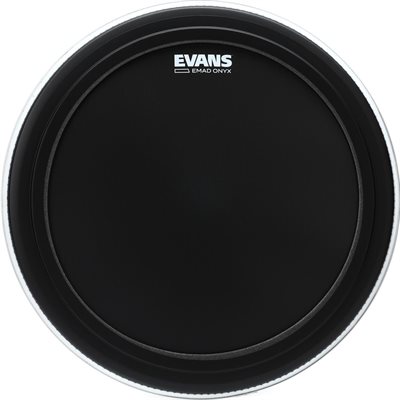 PEAU BASS DRUM 22'' BATTER NOIR EVANS