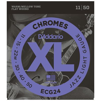CORDE GUIT ELEC. FLATWOUND CHROMES 11-50 D'ADDARIO