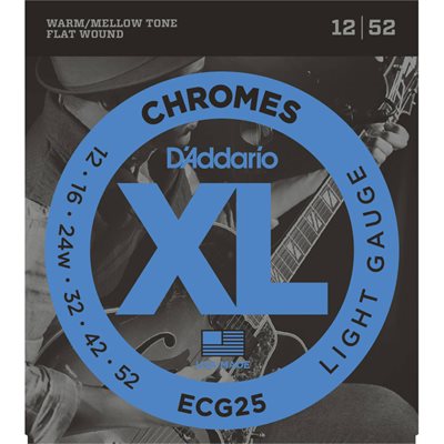CORDE GUIT ELEC. FLATWOUND 12-52 D'ADDARIO