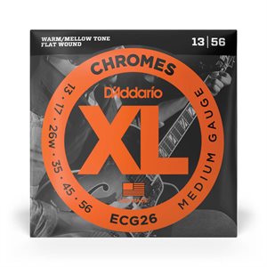 CORDE DE GUITARE ÉLECTRIQUE FLATWOUND 13-56 D'ADDARIO
