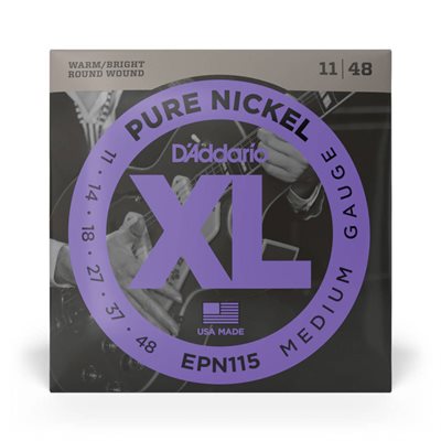 CORDE DE GUITARE ÉLECTRIQUE PURE NICKEL 11-48 D'ADDARIO