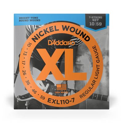 CORDE DE GUITARE ÉLECTRIQUE 7 CORDES 10-59 D'ADDARIO