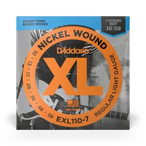 CORDE DE GUITARE ÉLECTRIQUE 7 CORDES 10-59 D'ADDARIO