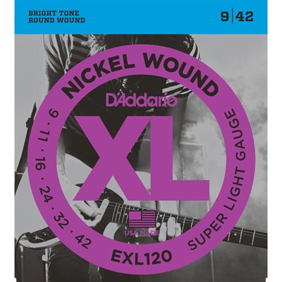 CORDE DE GUITARE ÉLECTRIQUE 9-42 D'ADDARIO