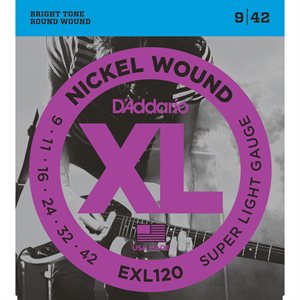 CORDE DE GUITARE ÉLECTRIQUE 9-42 D'ADDARIO