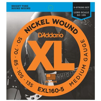 CORDE DE BASS 5 CORDES 50-135 D'ADDARIO
