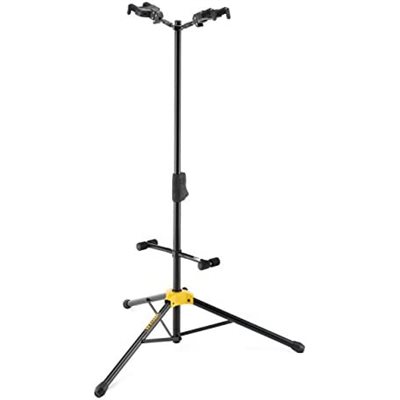 SUPPORT DE GUITARE DOUBLE AVEC BARRURE HERCULES