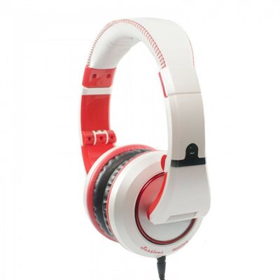 ECOUTEUR PREMIUM MH510 TYPE FERMÉS BLANC ET ROUGE CAD