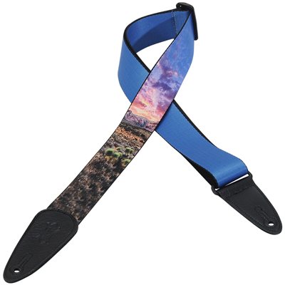 Courroie de guitare motif paysage Levy's