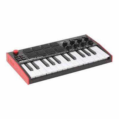 CONTRÔLEUR 25 NOTES A / PAD NOIR / ROUGE AKAI