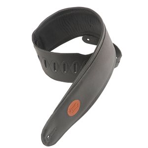 COURROIE DE BASS / GUITARE 4'' CUIR PADDÉ NOIR LEVYS