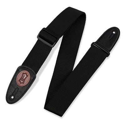 COURROIE GUIT 2" EN NYLON NOIR LEVY'S