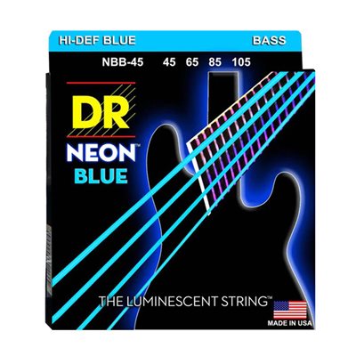 CORDE BASS BLEU FLUO 45-105 DR STRINGS