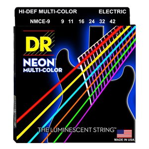 CORDE GUIT ELEC. NEON MULTI-COLOR 9-42 DR STRINGS