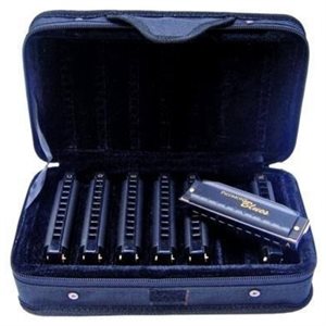 ENSEMBLE D'HARMONICA (7) AVEC SAC HOHNER
