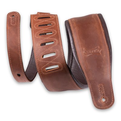COURROIE DE GUITARE 3.25" EEN CUIR BRUN LEVY'S