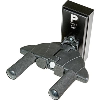 SUPPORT DE GUITARE MURAL AVEC SERRAGE AUTO NOIR PROFILE