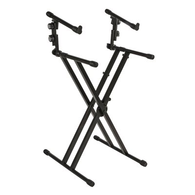 STAND POUR 2 CLAVIER DOUBLE BRACE QUIK LOK