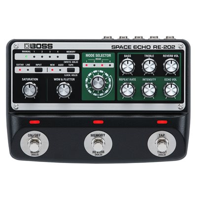PEDALE EFFET SOACE ECHO 3 BOUTONS BOSS