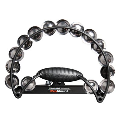 TAMBOURINE A CLOCHETTES PRO EN INOX MONTABLE RHYTHM TECH